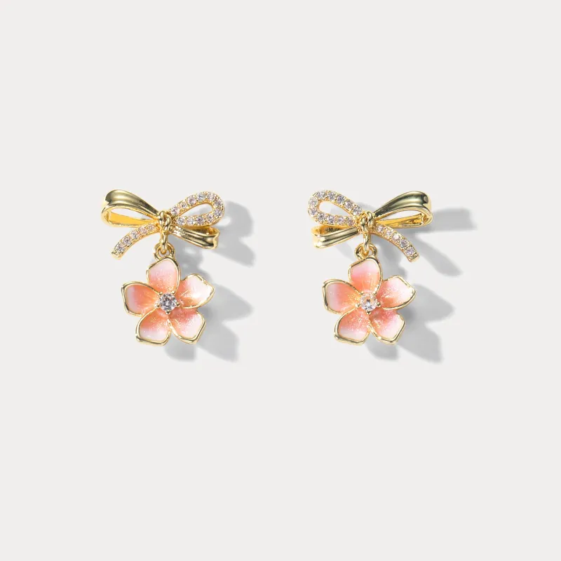 Sakura Bow Earrings sold by Selenichast