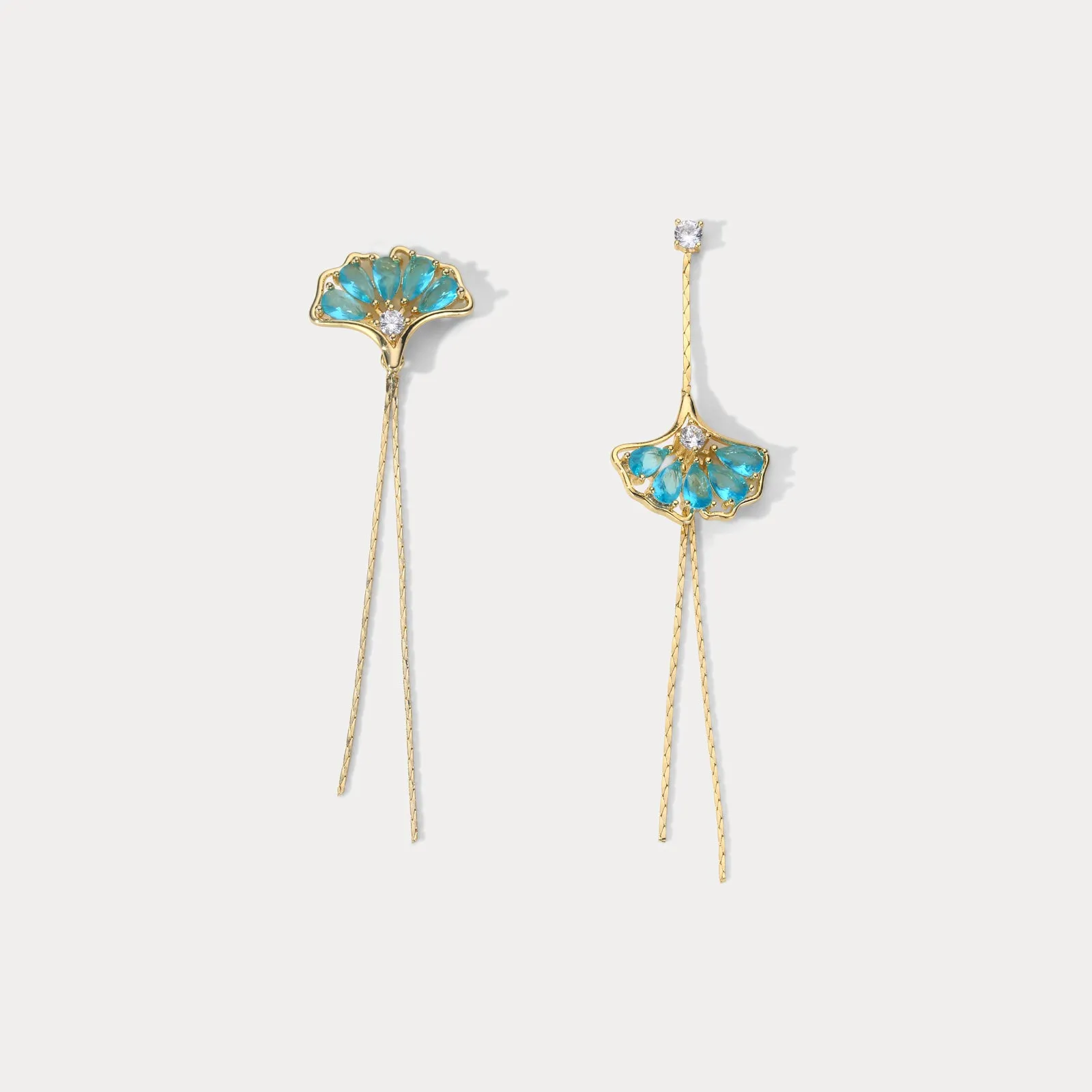 Ginkgo Leaf Tassel Earrings sold by Selenichast
