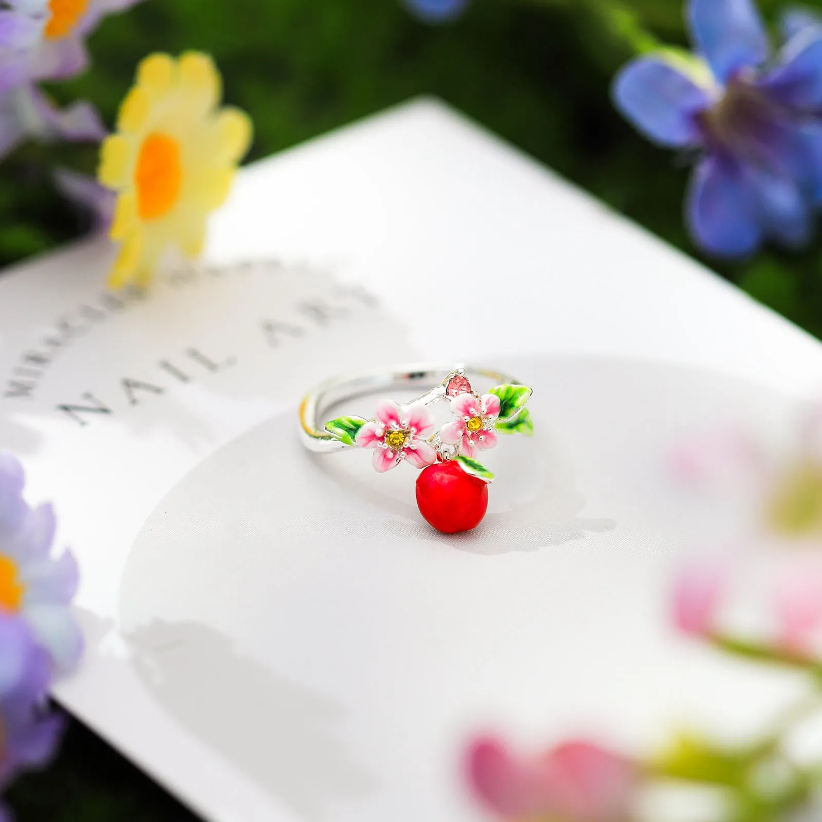 Silver Apple Ring sold by Selenichast product image thumbnail 2