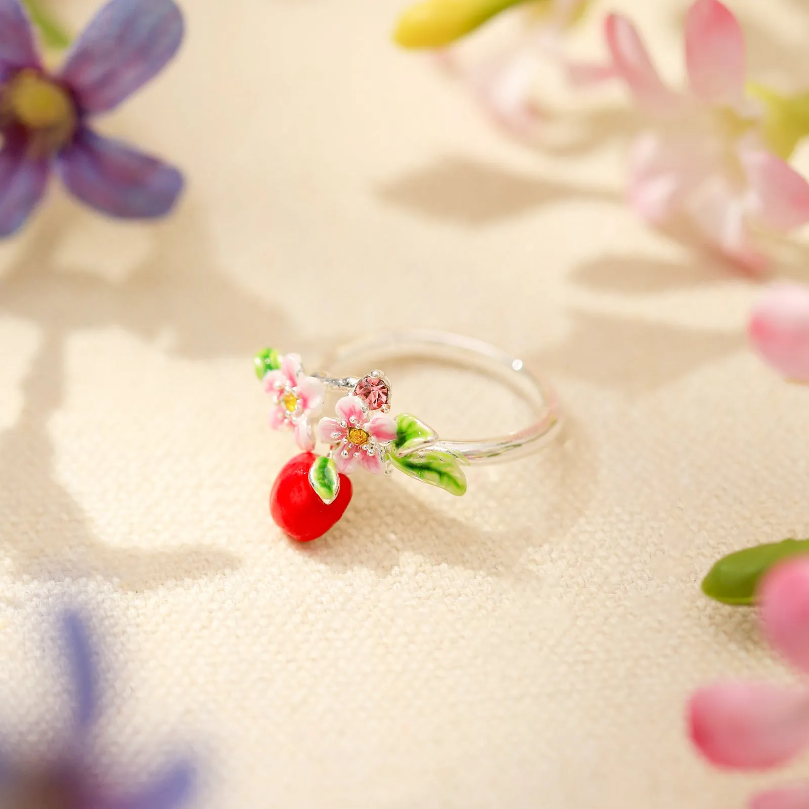 Silver Apple Ring sold by Selenichast product image thumbnail 4