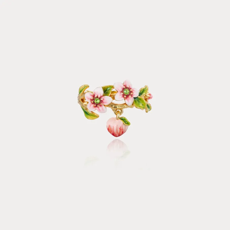 Peach Flower Ring sold by Selenichast