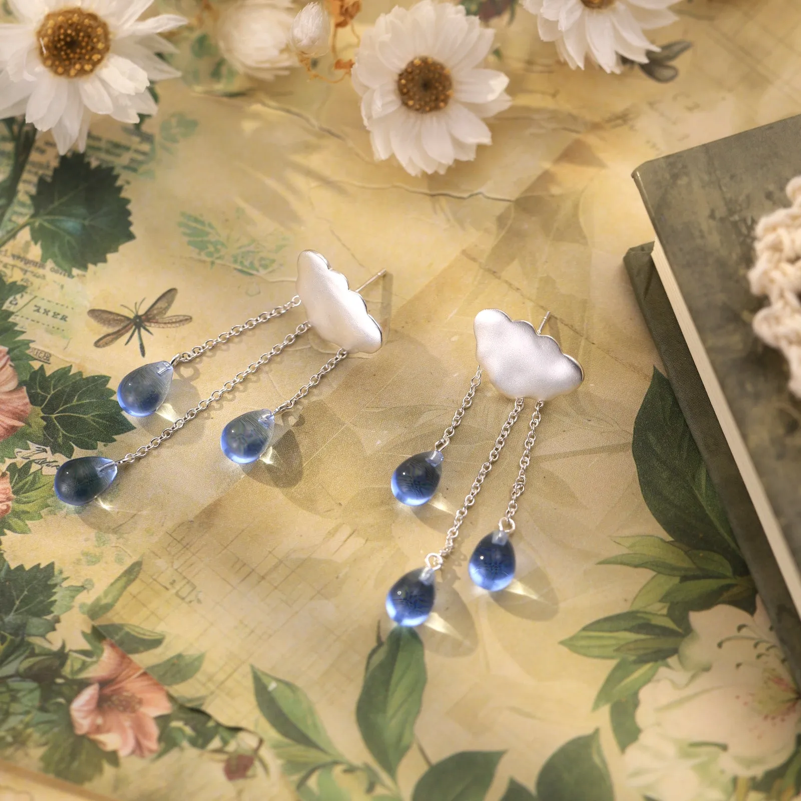 Rain Drop Earrings sold by Selenichast product image thumbnail 4