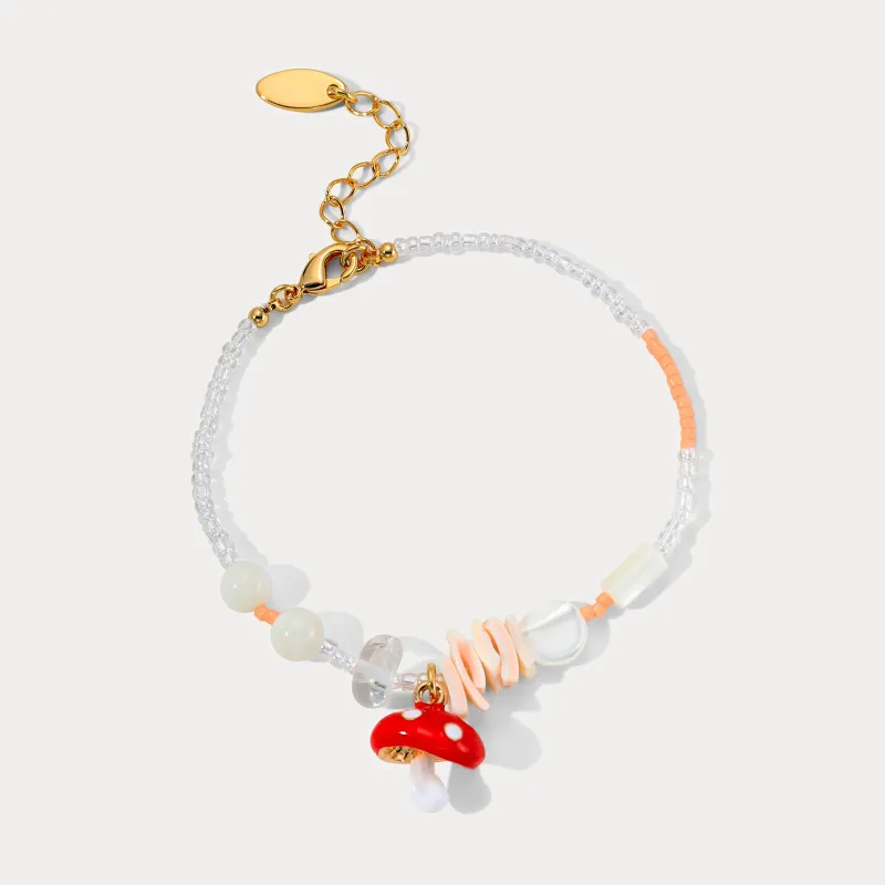 Mushroom Bead Bracelet sold by Selenichast