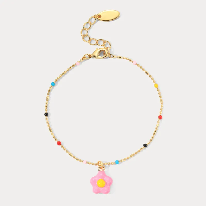 Flower Beaded Bracelet sold by Selenichast