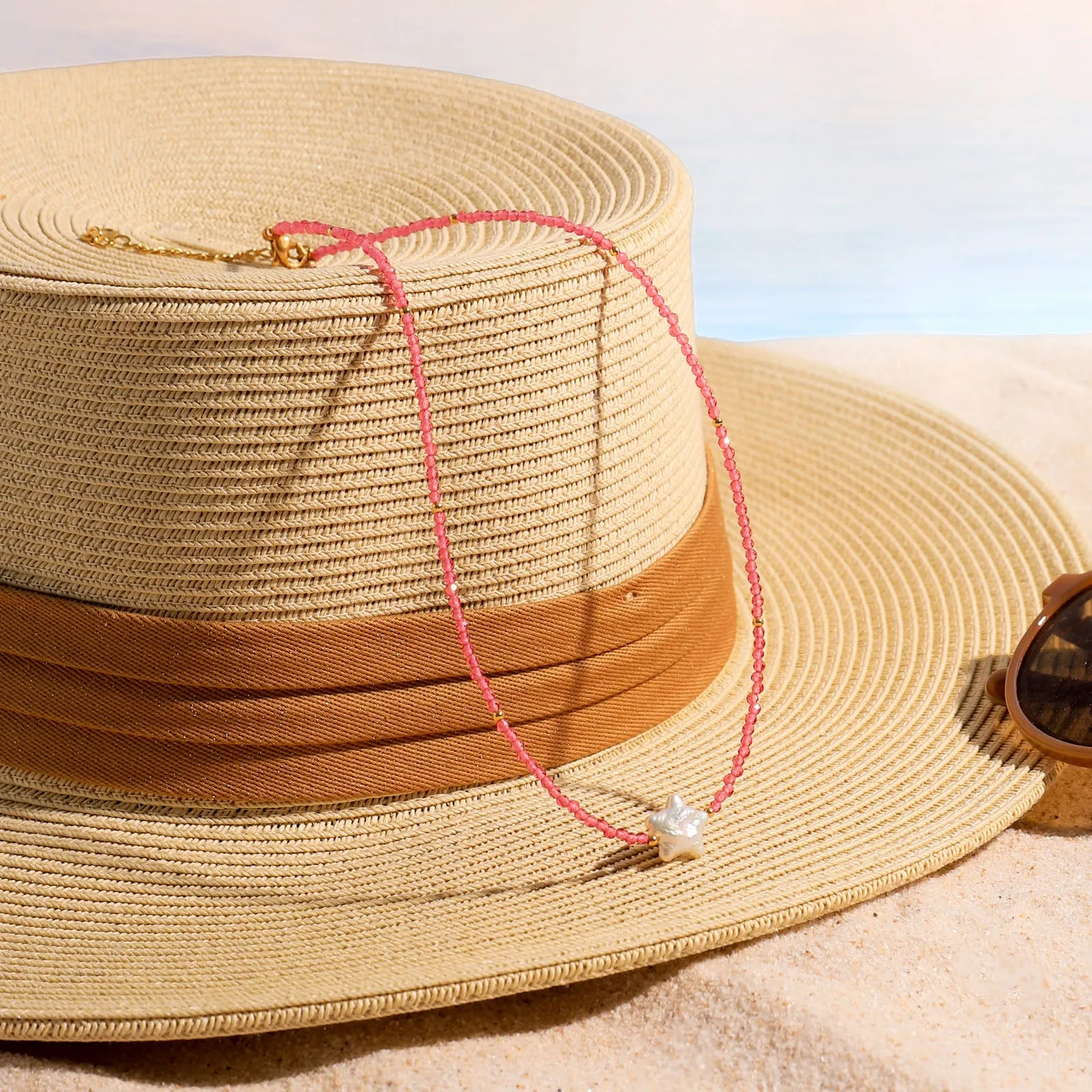 Star Pearl Bead Necklace sold by Selenichast product image thumbnail 2