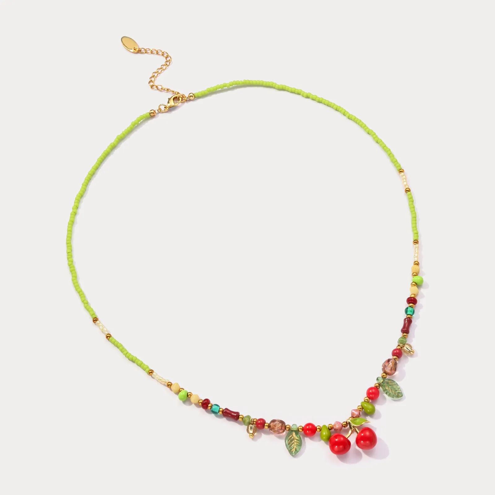 Cherry Beads Necklace sold by Selenichast product image thumbnail 3