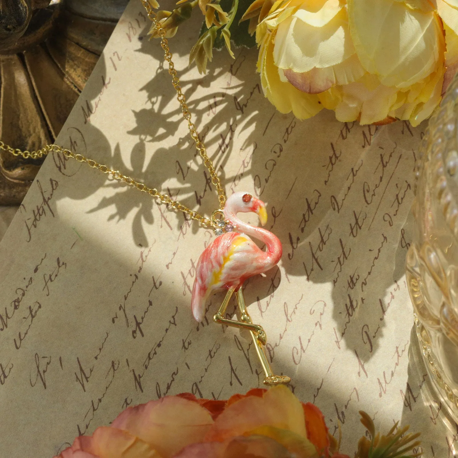 Flamingo Pendant Necklace sold by Selenichast product image thumbnail 2