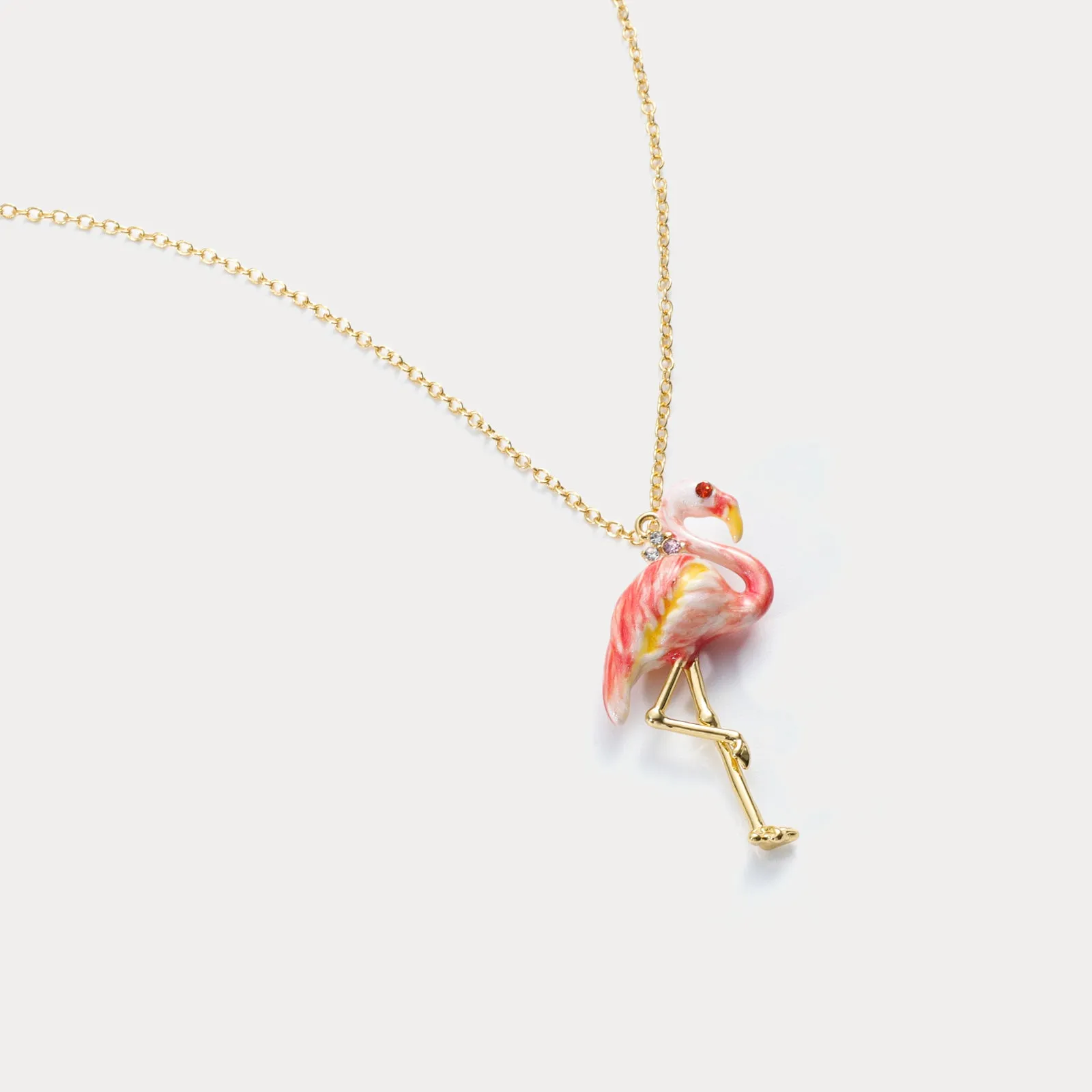 Flamingo Pendant Necklace sold by Selenichast product image thumbnail 4