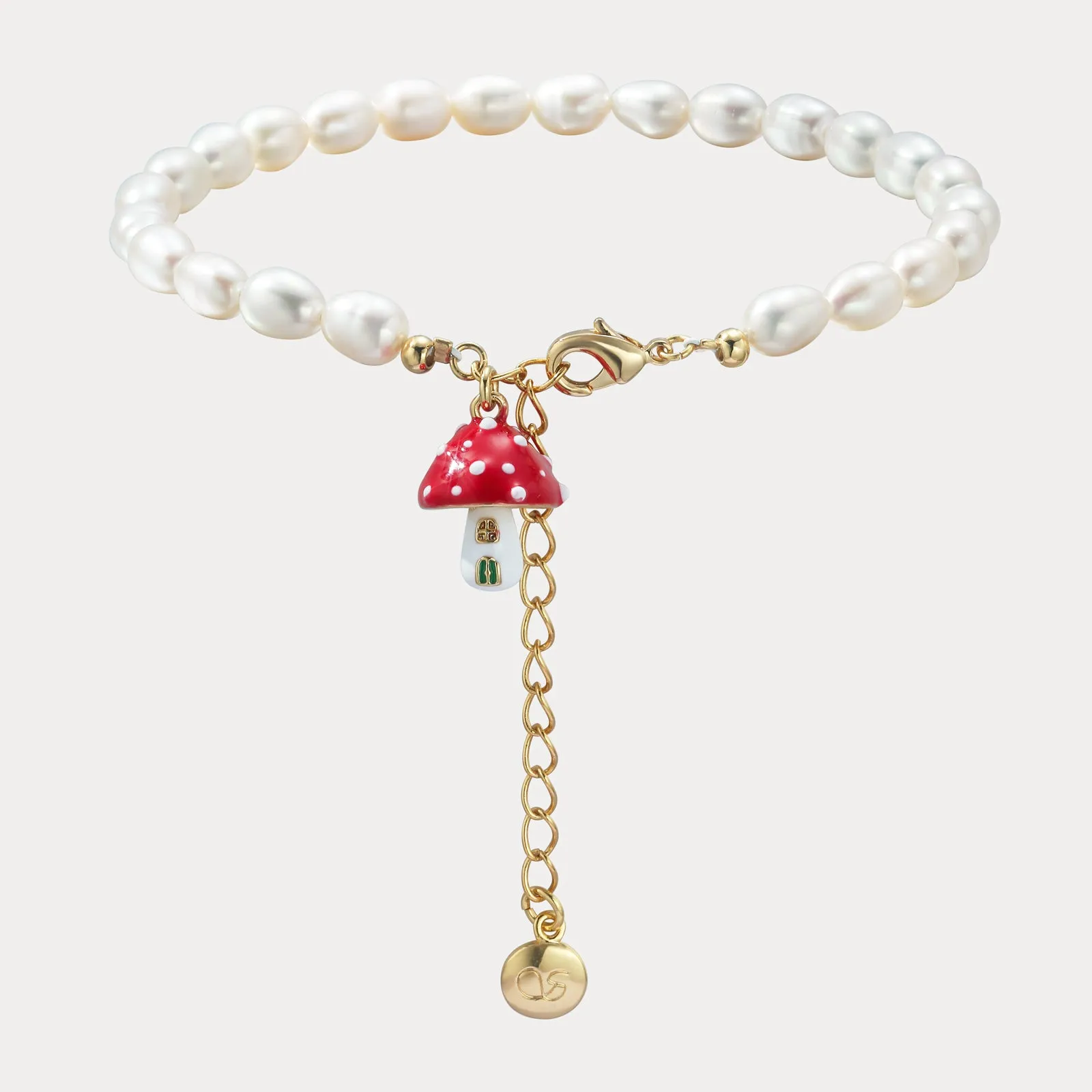 Mushroom Pearl Bracelet sold by Selenichast product image thumbnail 4