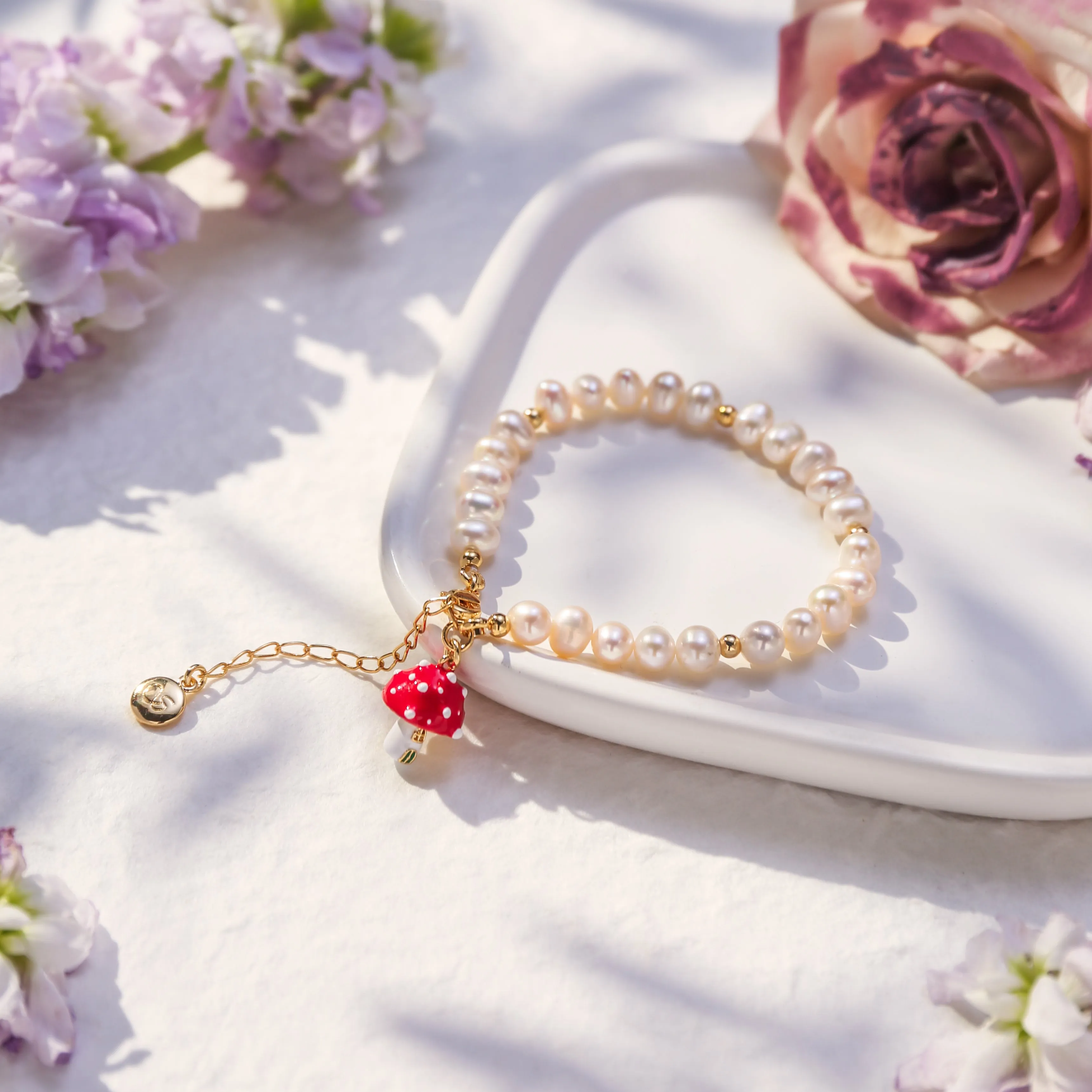 Mushroom Pearls Bracelet sold by Selenichast product image thumbnail 3
