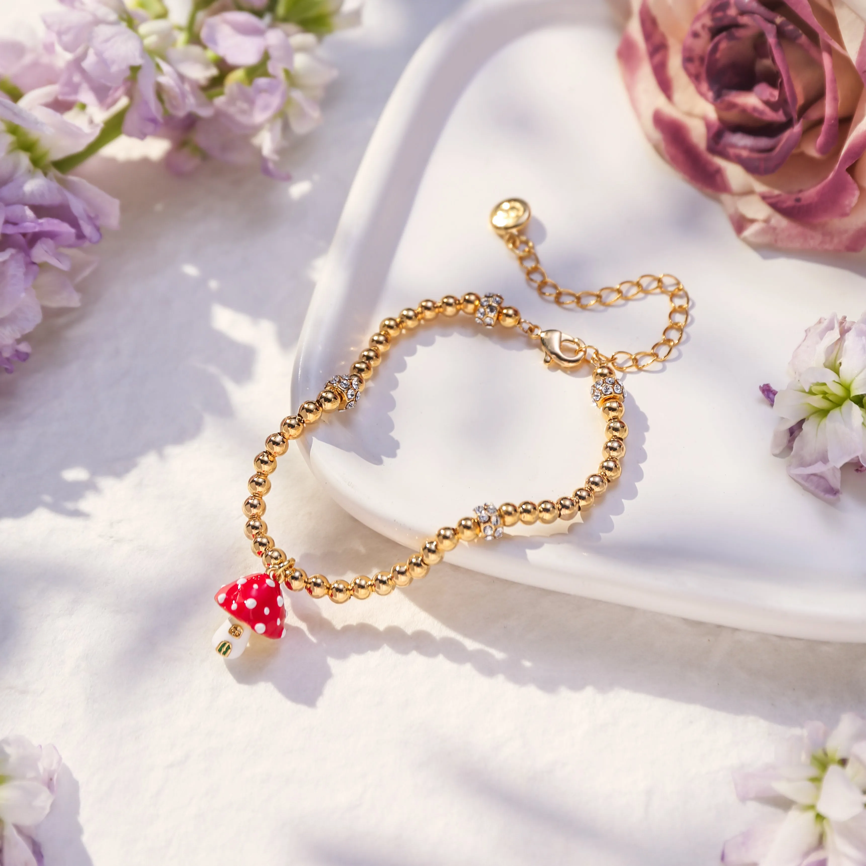 Mushroom Beads Bracelet sold by Selenichast product image thumbnail 3