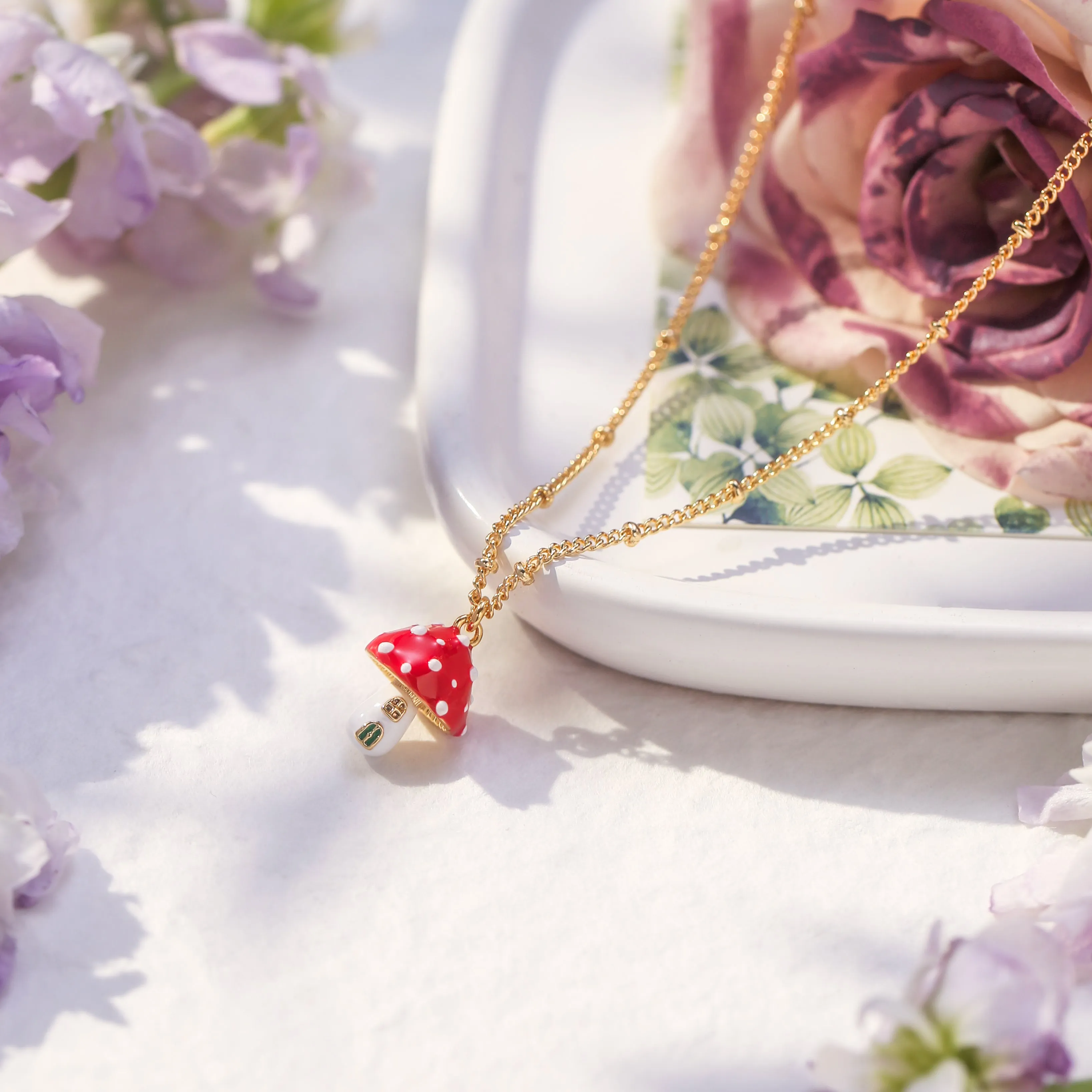 Mushroom Necklace sold by Selenichast product image thumbnail 3