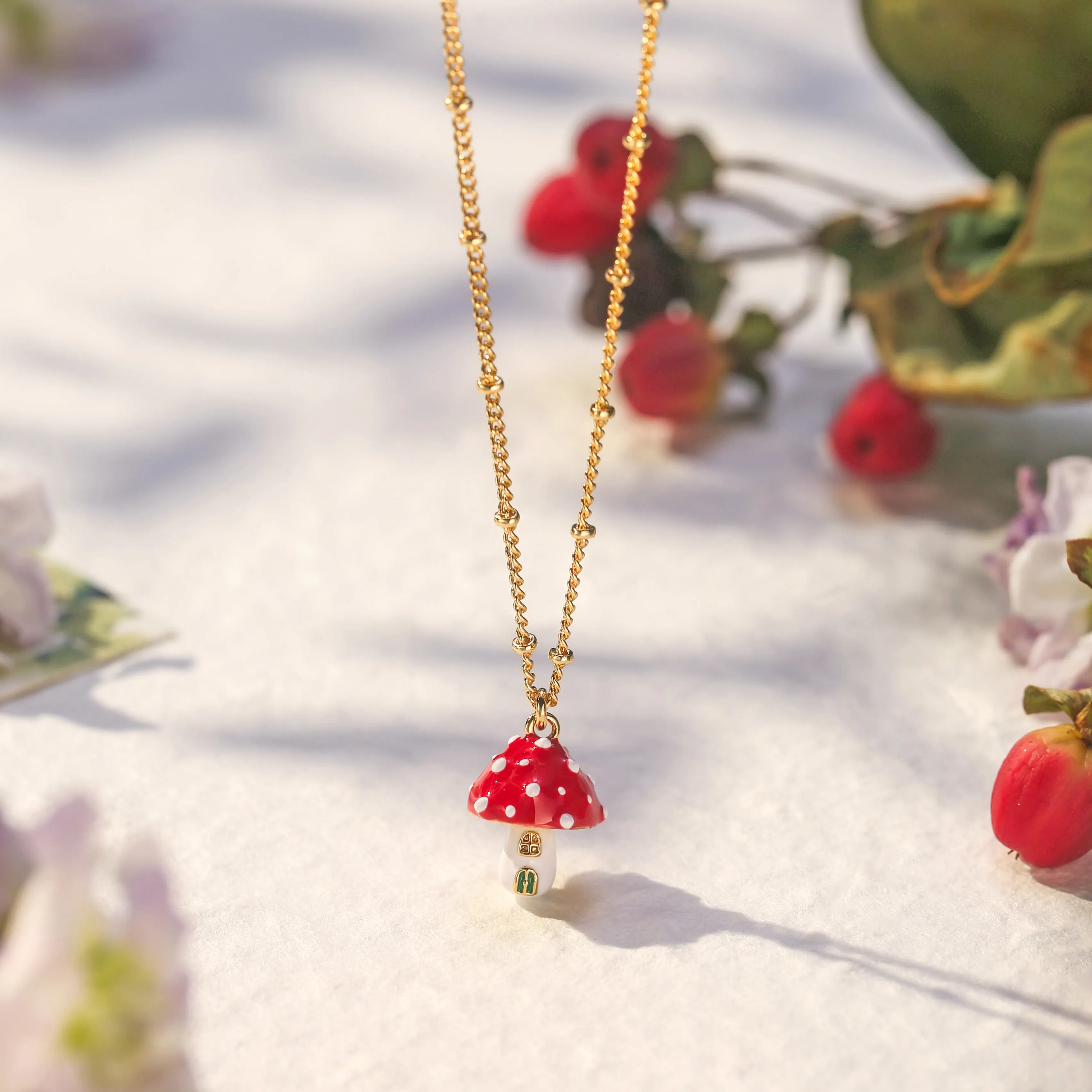 Mushroom Necklace sold by Selenichast product image thumbnail 2