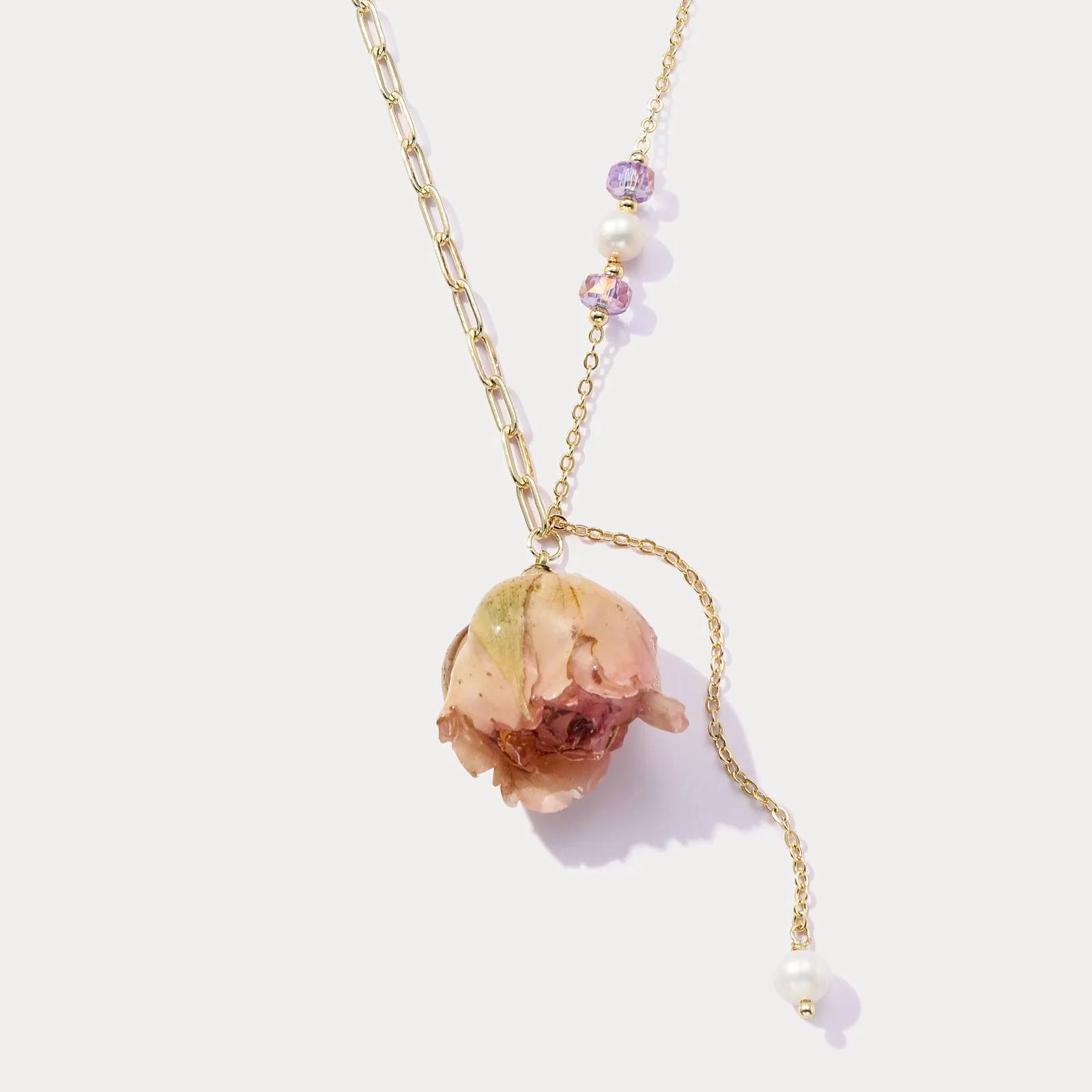 Dried Rose Necklace sold by Selenichast