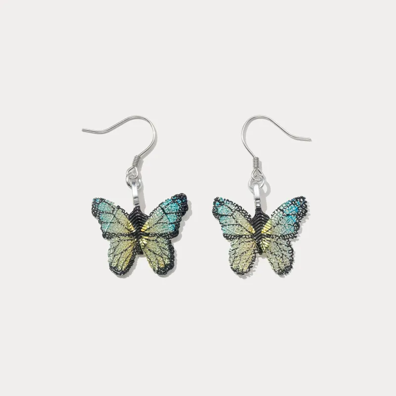 Green Butterfly Earrings sold by Selenichast