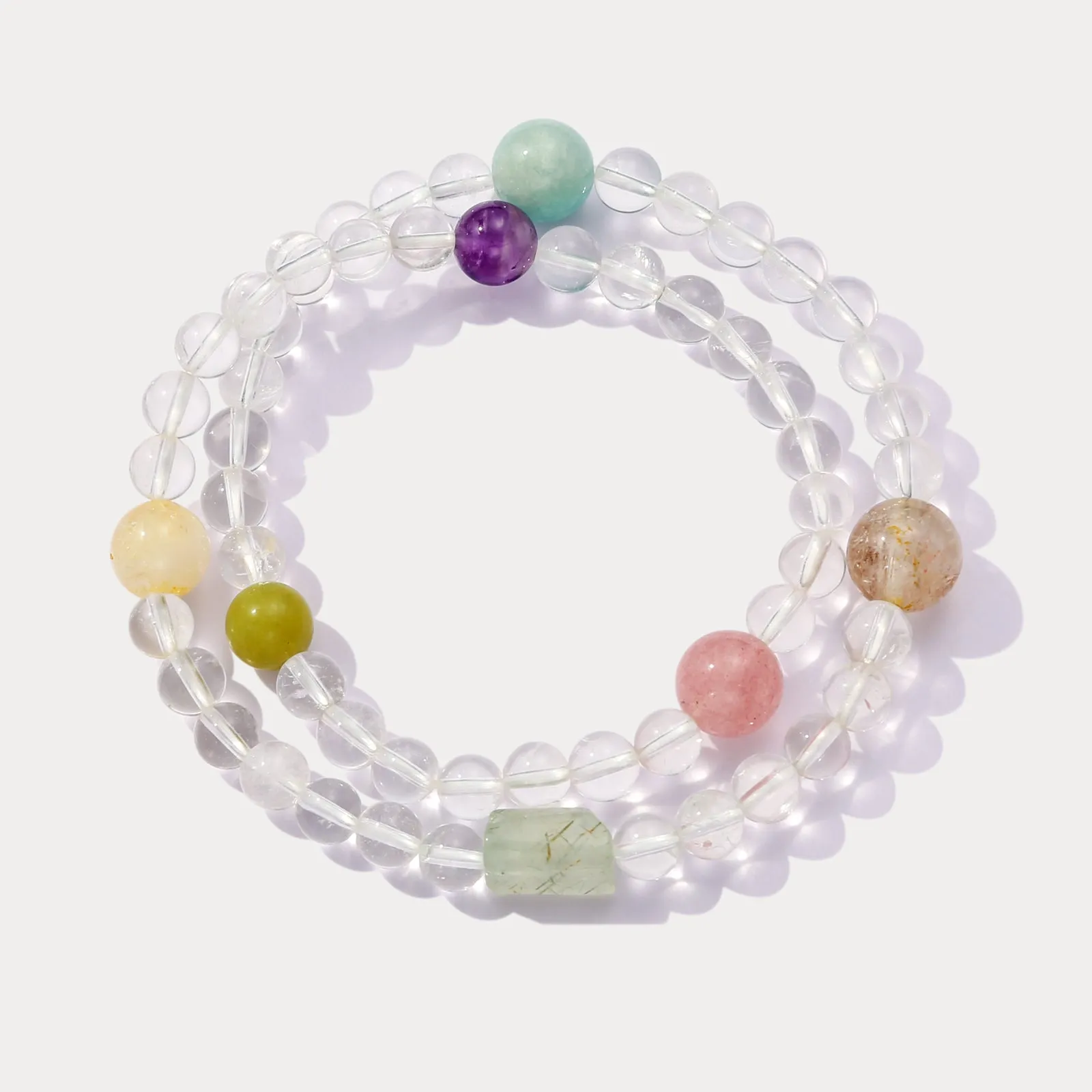 Clear Quartz Beaded Bracelet sold by Selenichast