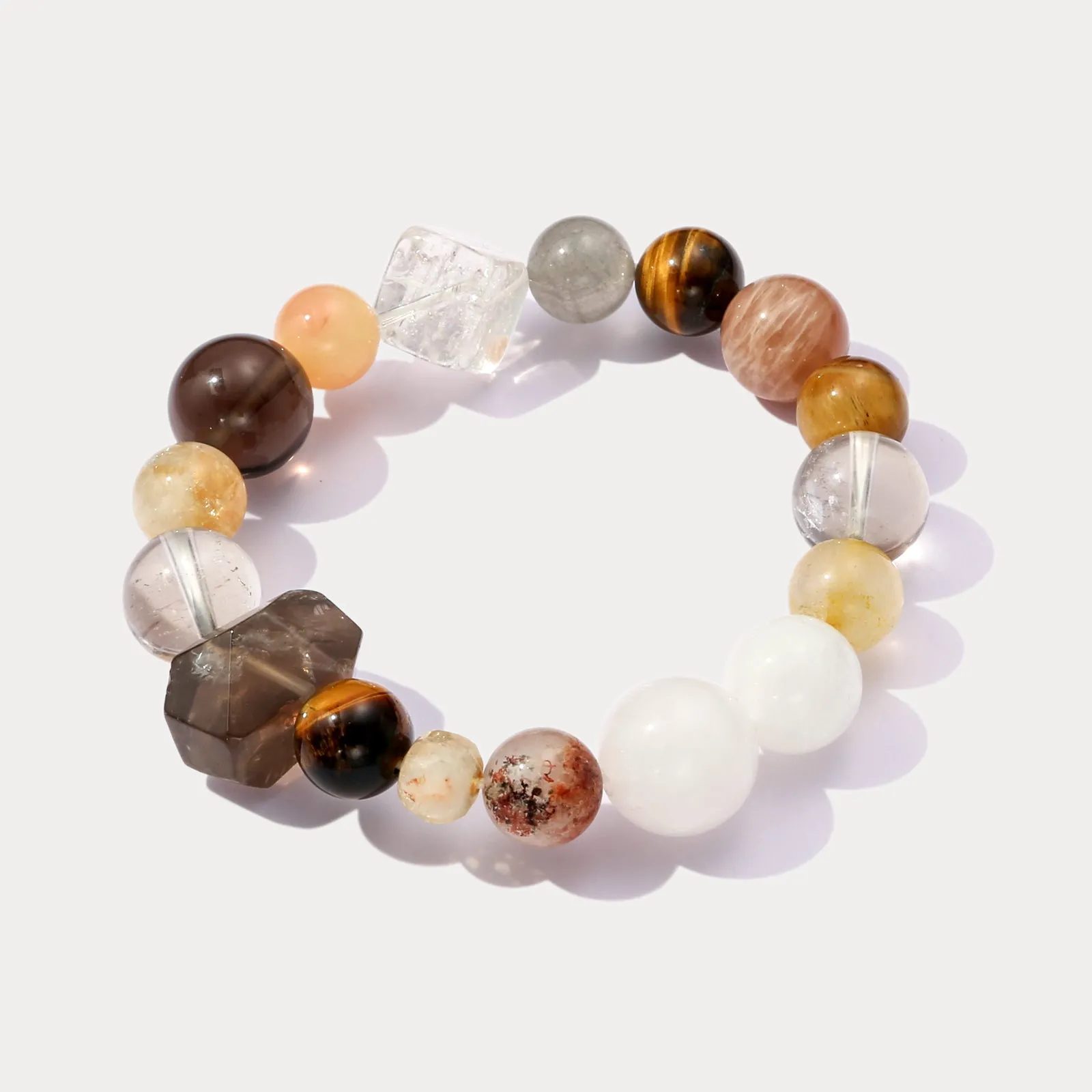 Citrine and Tiger Eye Bracelet sold by Selenichast product image thumbnail 2