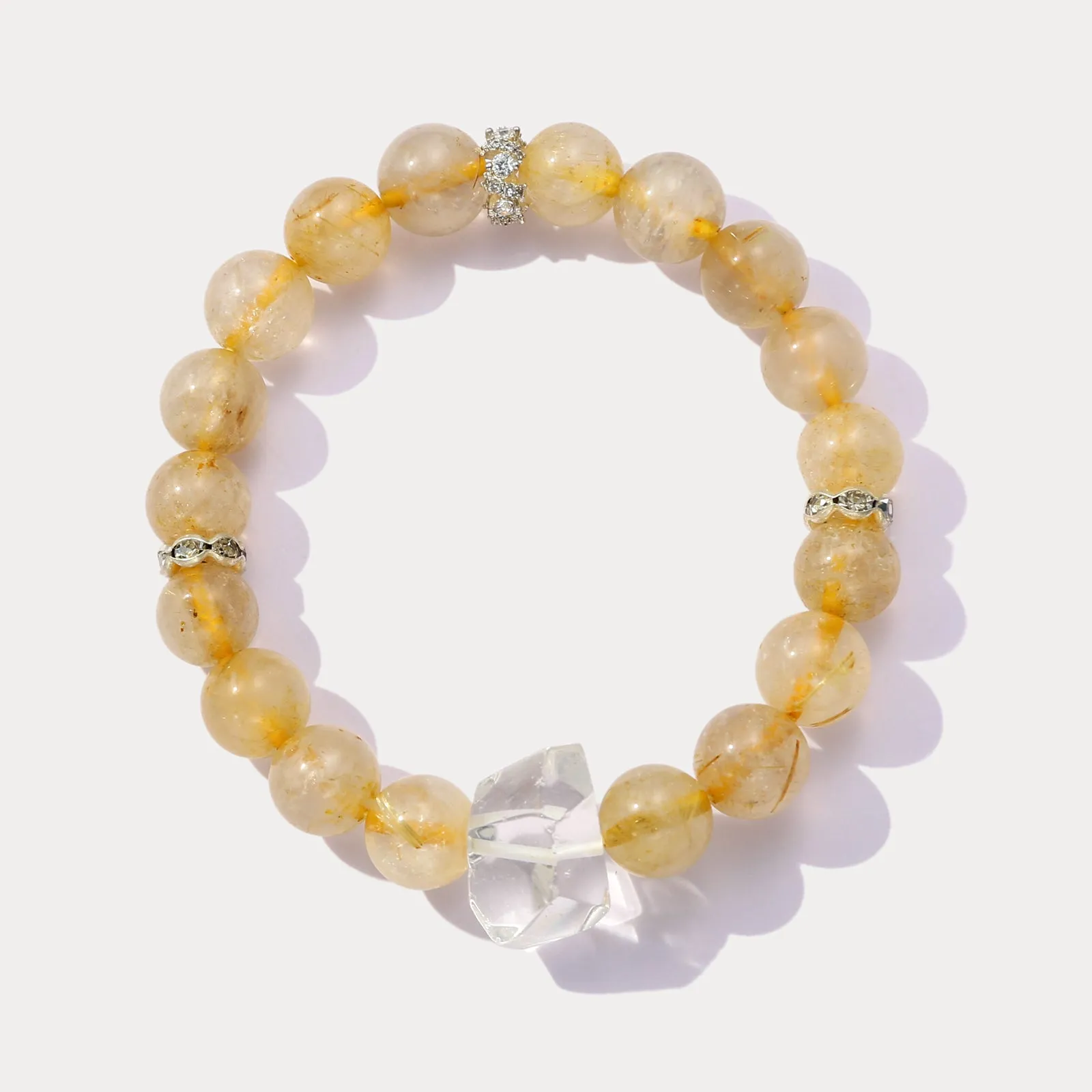 Golden Rutilated Quartz Bracelet sold by Selenichast