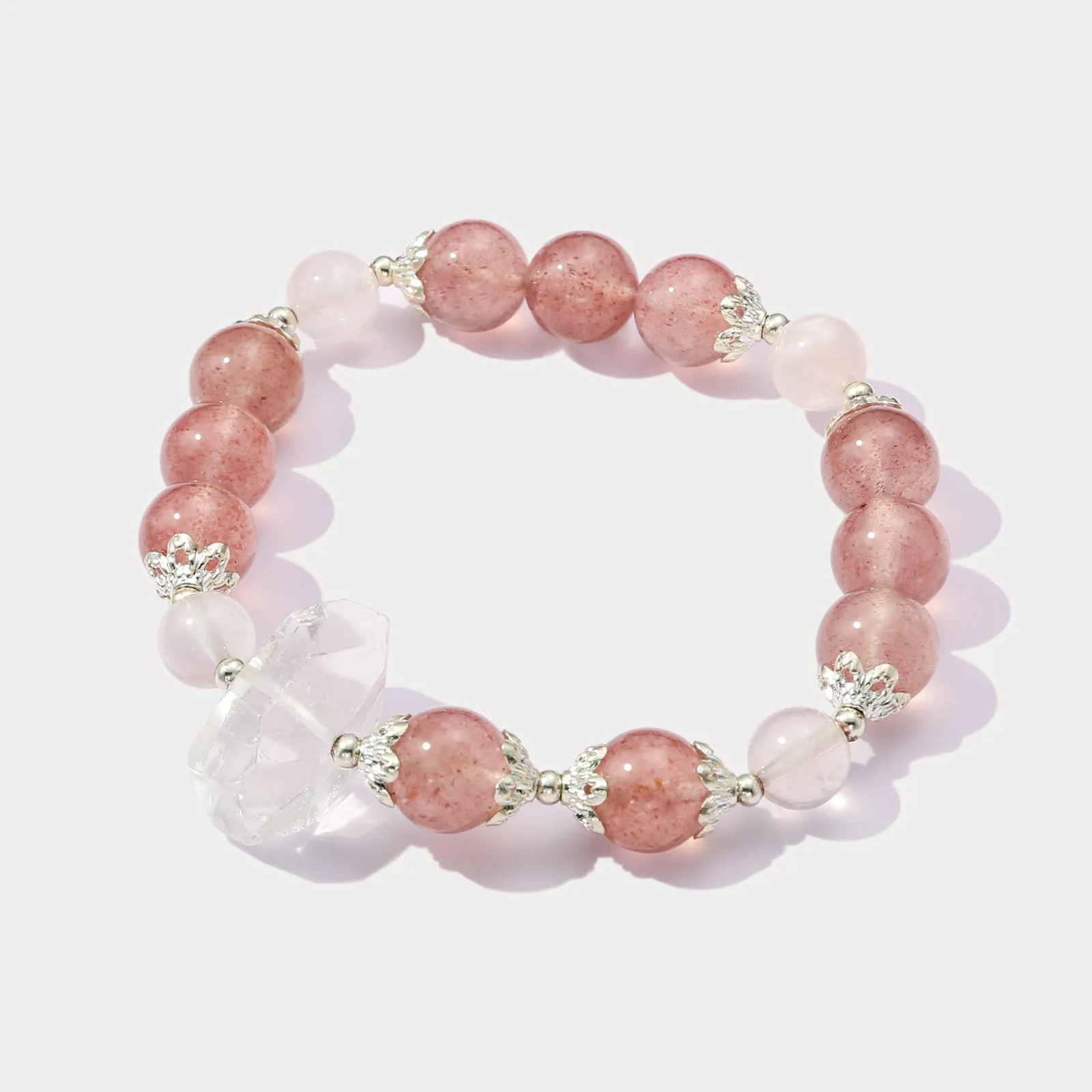 Strawberry Quartz Bracelet sold by Selenichast product image thumbnail 2