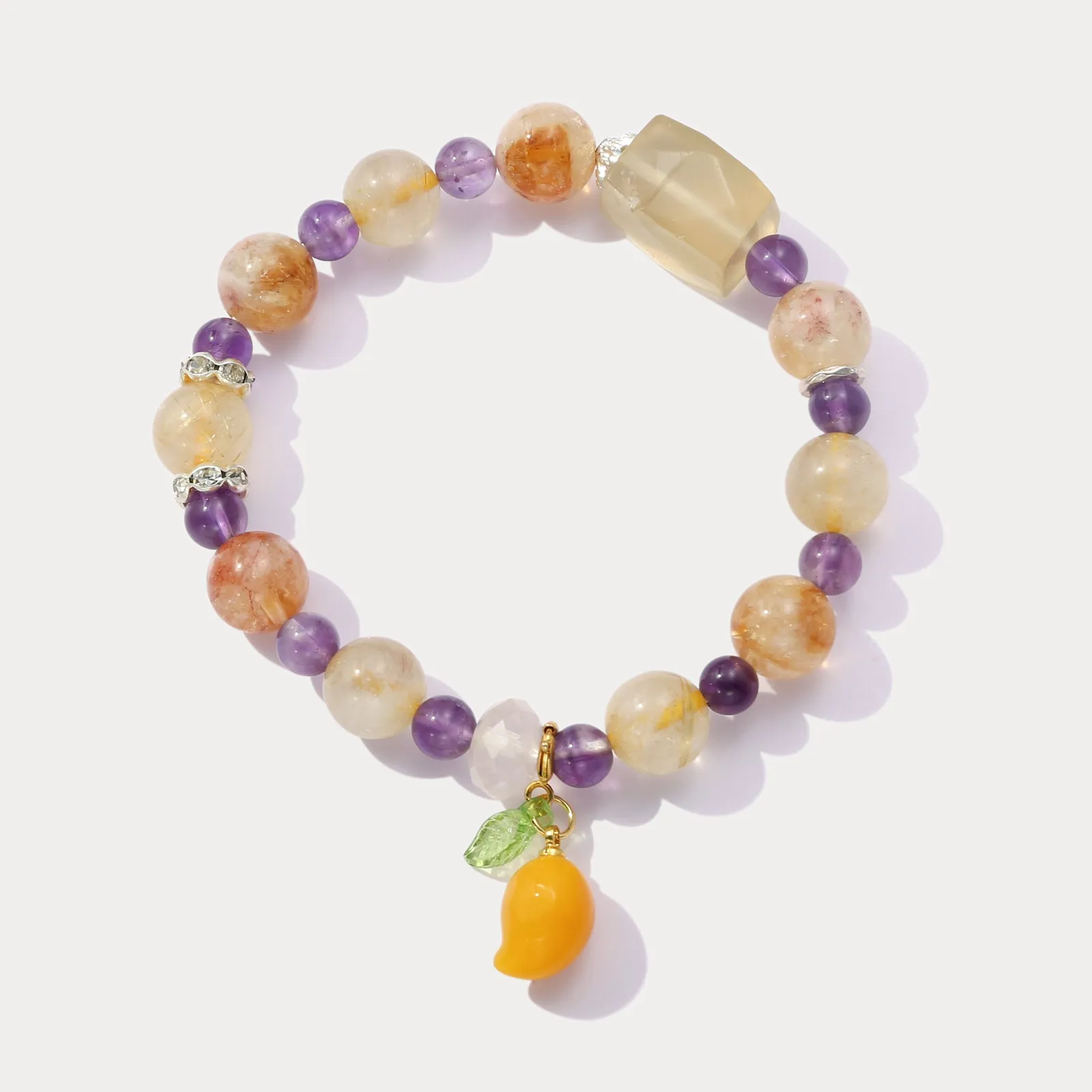 Citrine and Amethyst Bracelet sold by Selenichast
