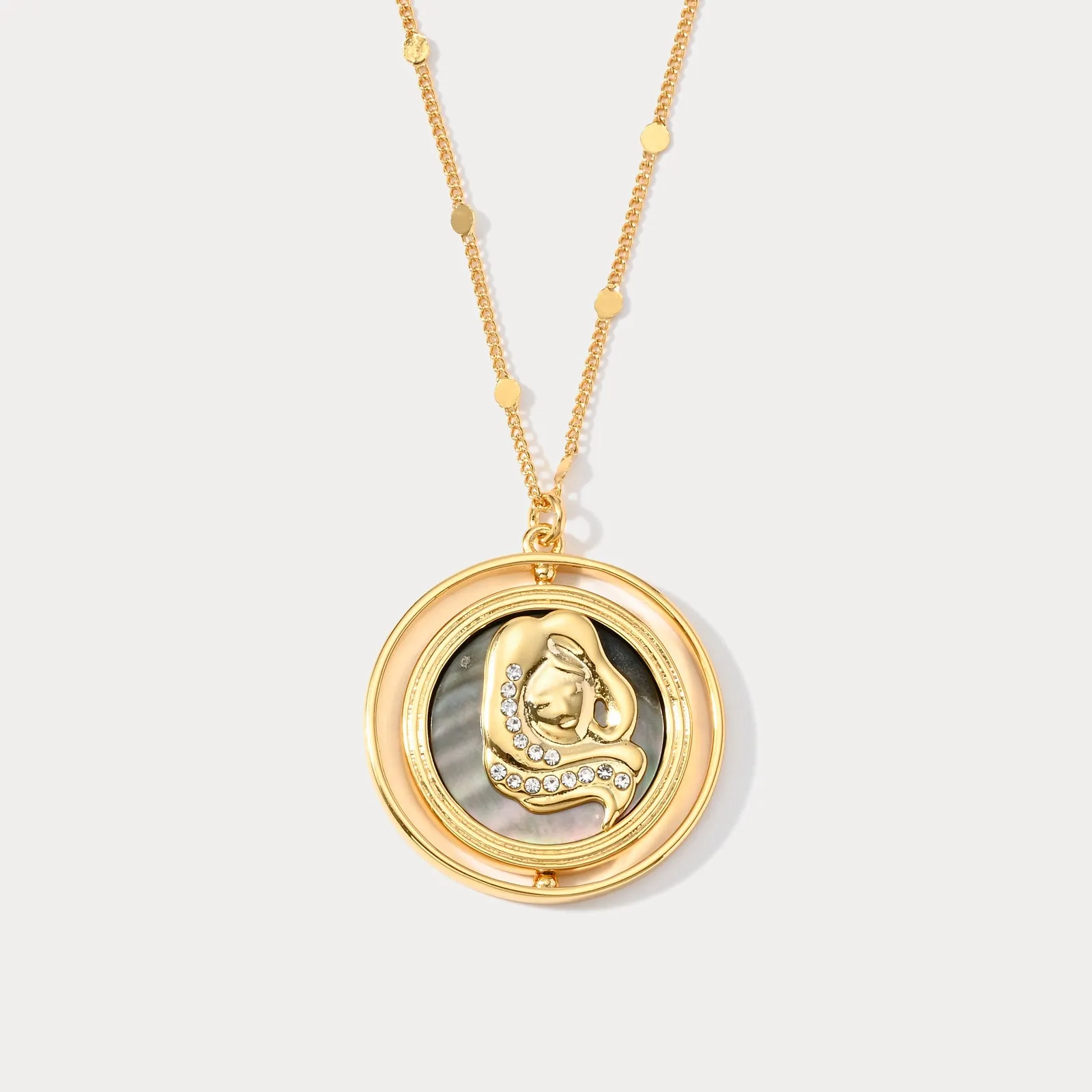 Golden Zodiac Necklace sold by Selenichast product image thumbnail 2