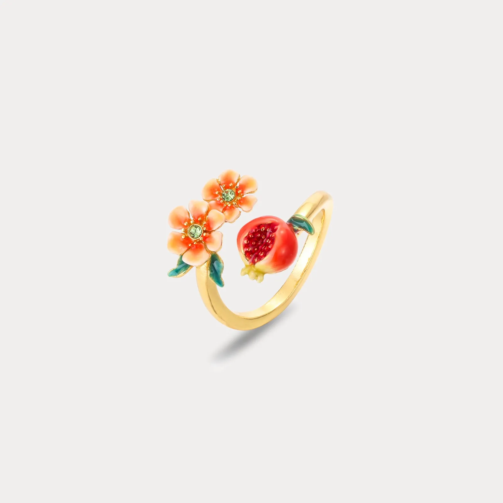 Pomegranate Flower Ring sold by Selenichast