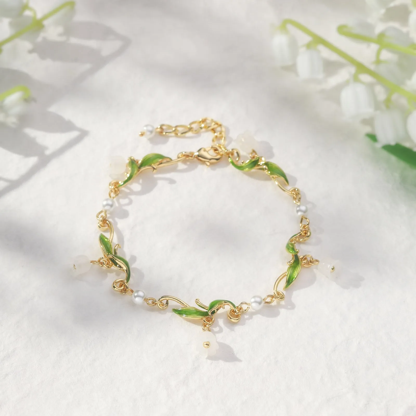 Lily of the Valley Charm Bracelet sold by Selenichast product image thumbnail 3