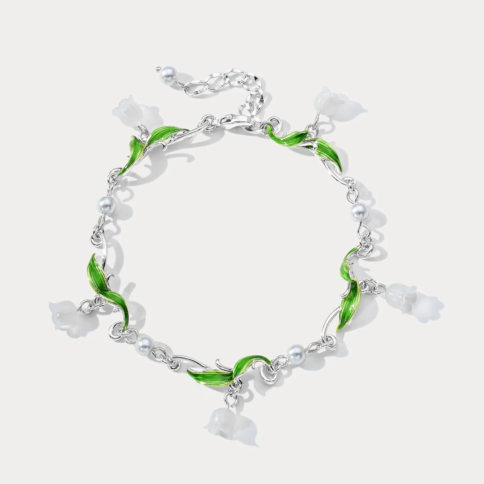 Lily of the Valley Charm Bracelet sold by Selenichast product image thumbnail 2