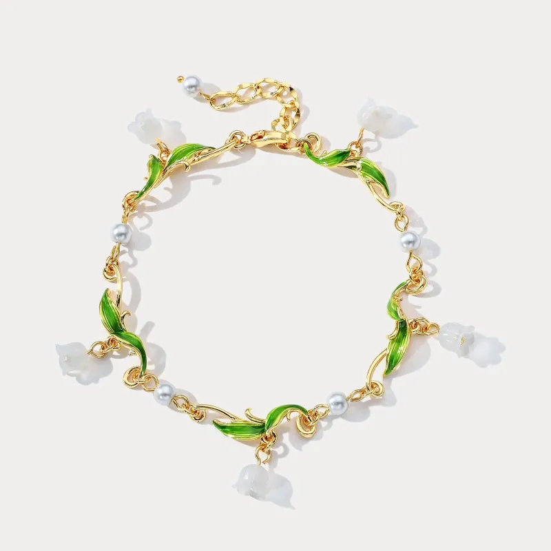 Lily of the Valley Charm Bracelet sold by Selenichast