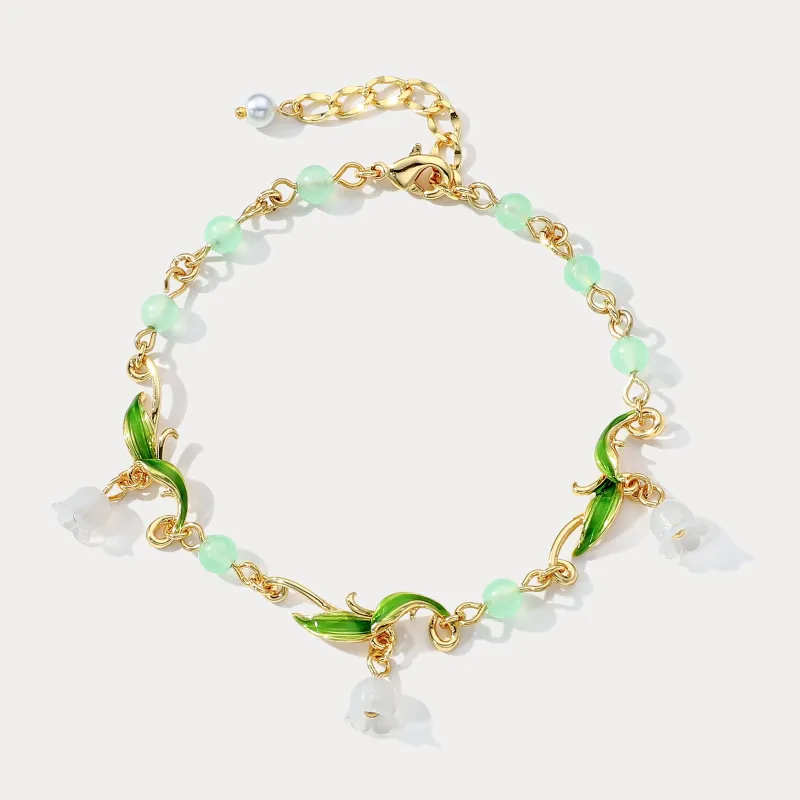 Lily of the Valley Bead Bracelet sold by Selenichast