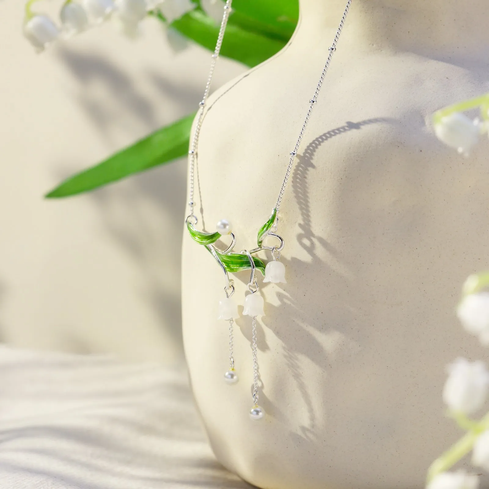 Lily of the Valley Drop Necklace sold by Selenichast product image thumbnail 5