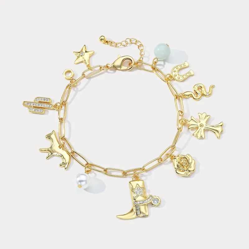 Vintage Lucky Charm Bracelet sold by Selenichast