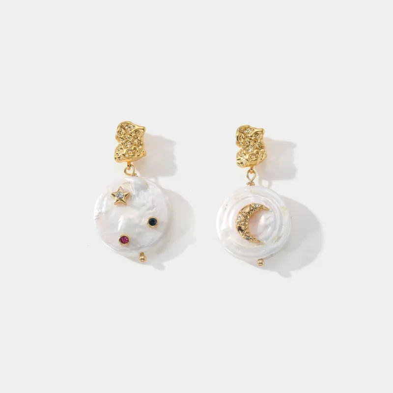 Oyster Pearl Earrings sold by Selenichast