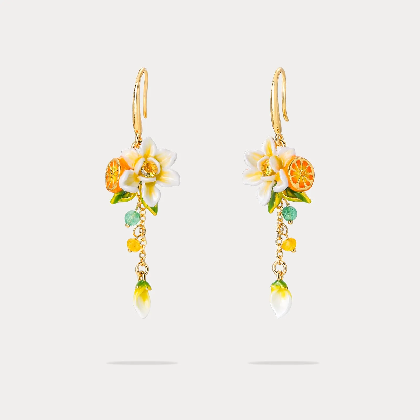 Orange Blossom Earrings sold by Selenichast