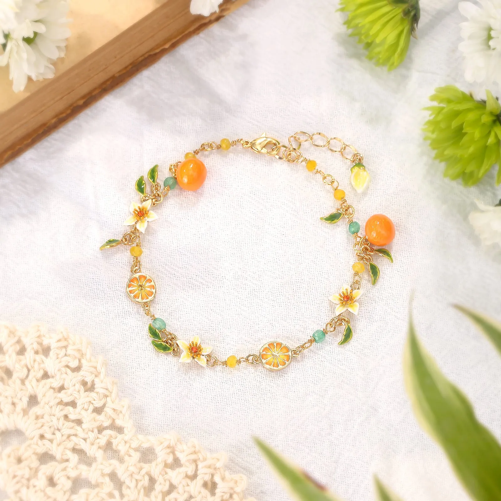 Orange Blossom Bracelet sold by Selenichast product image thumbnail 3