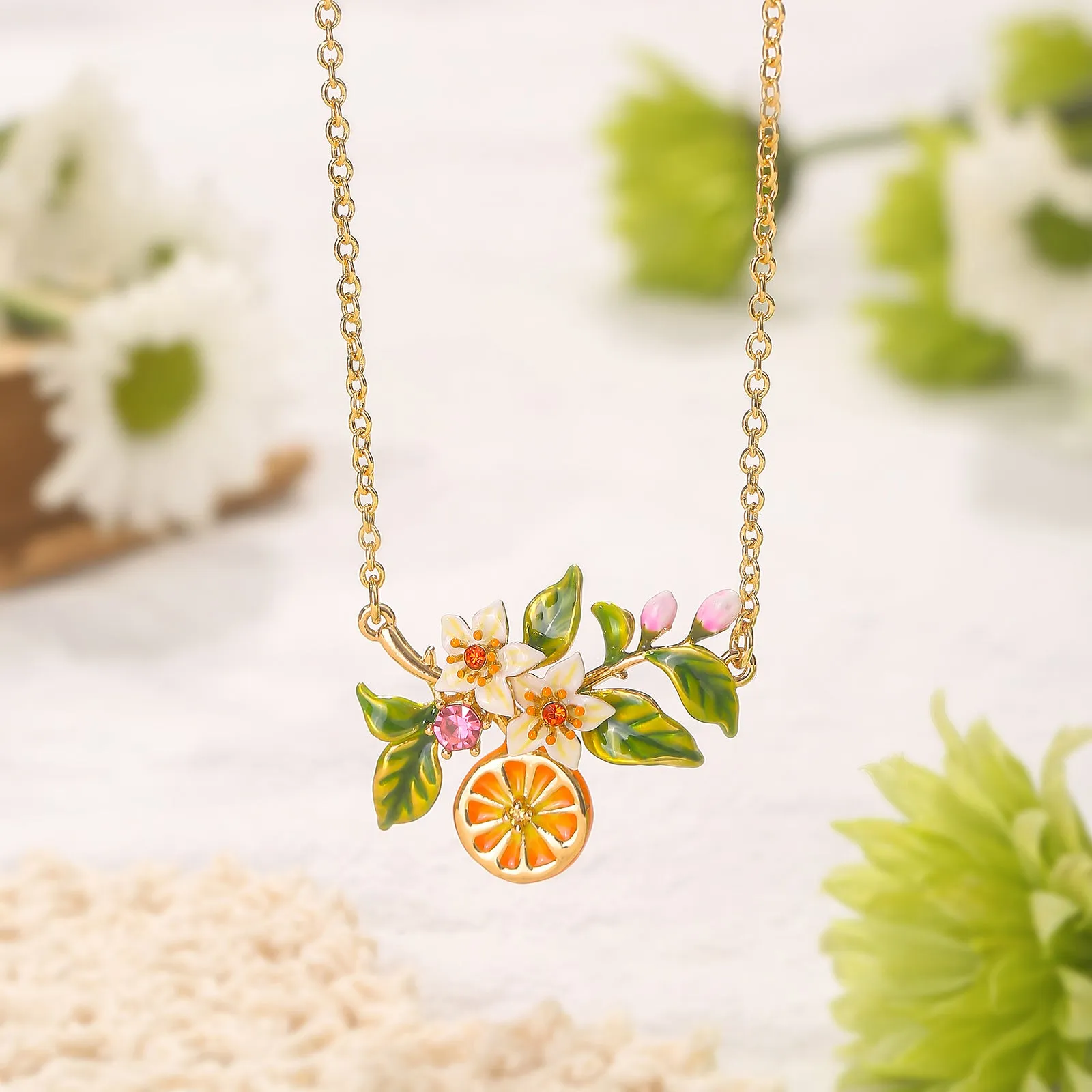 Orange Blossom Necklace sold by Selenichast product image thumbnail 2