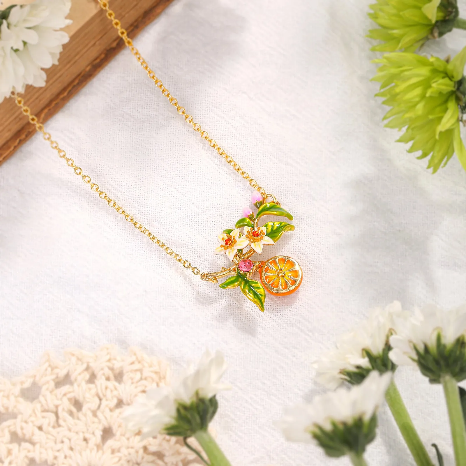 Orange Blossom Necklace sold by Selenichast product image thumbnail 3