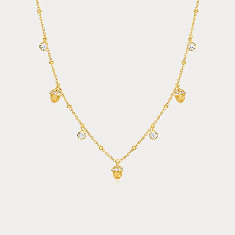 Pinecone Charm Necklace sold by Selenichast