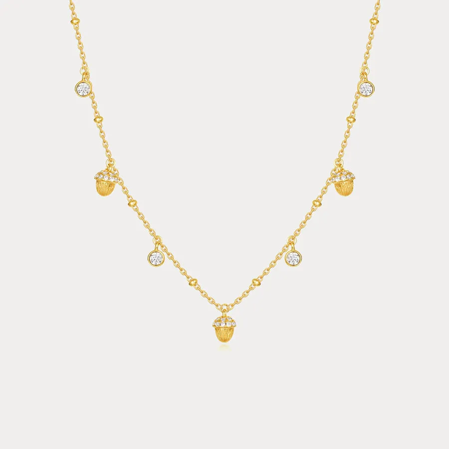 Pinecone Charm Necklace sold by Selenichast