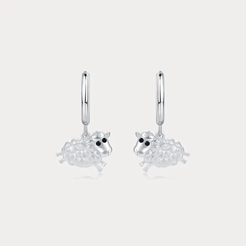 Silver Sheep Earrings sold by Selenichast