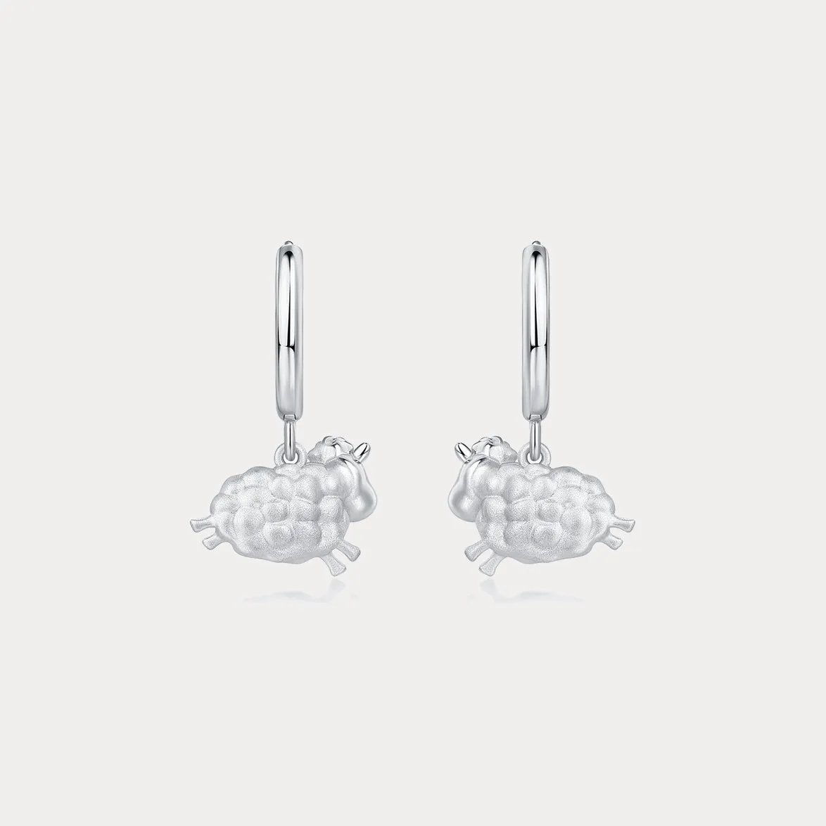 Silver Sheep Earrings sold by Selenichast product image thumbnail 2