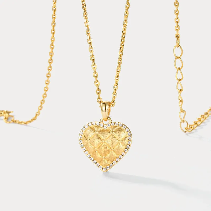 Gold Heart Necklace sold by Selenichast product image thumbnail 3