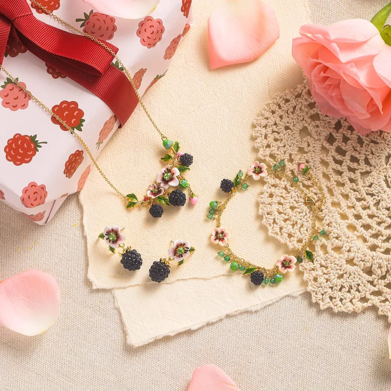 Blackberry Jewelry Set with Gift Wrapping sold by Selenichast