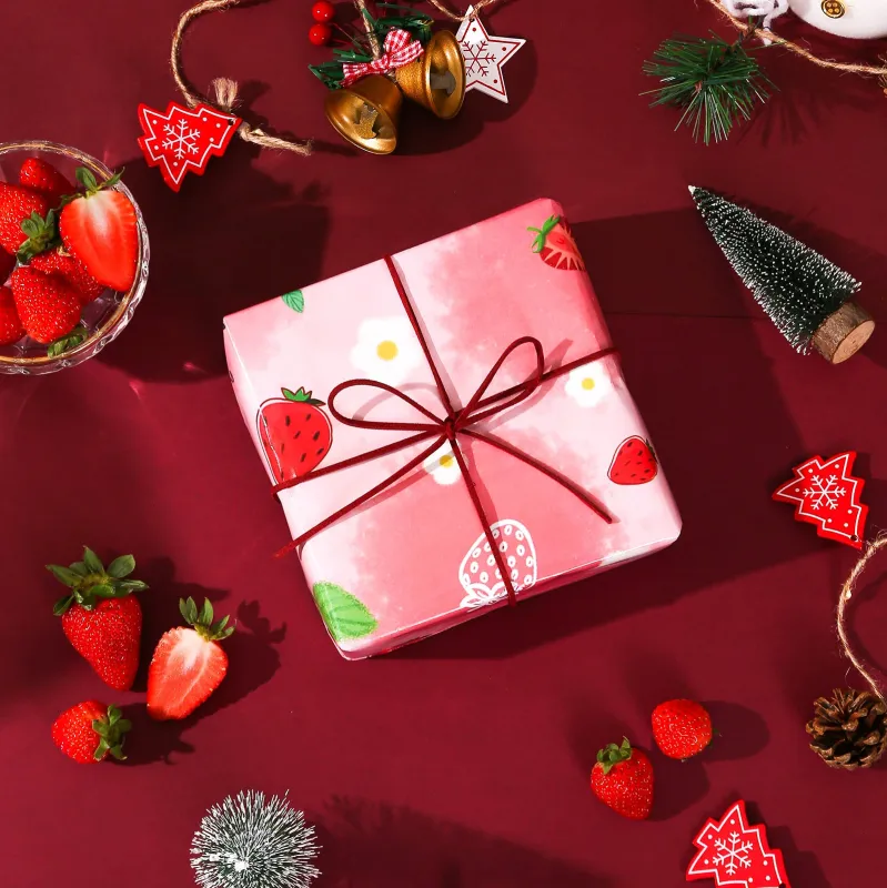 Strawberry Gift Wrapping sold by Selenichast