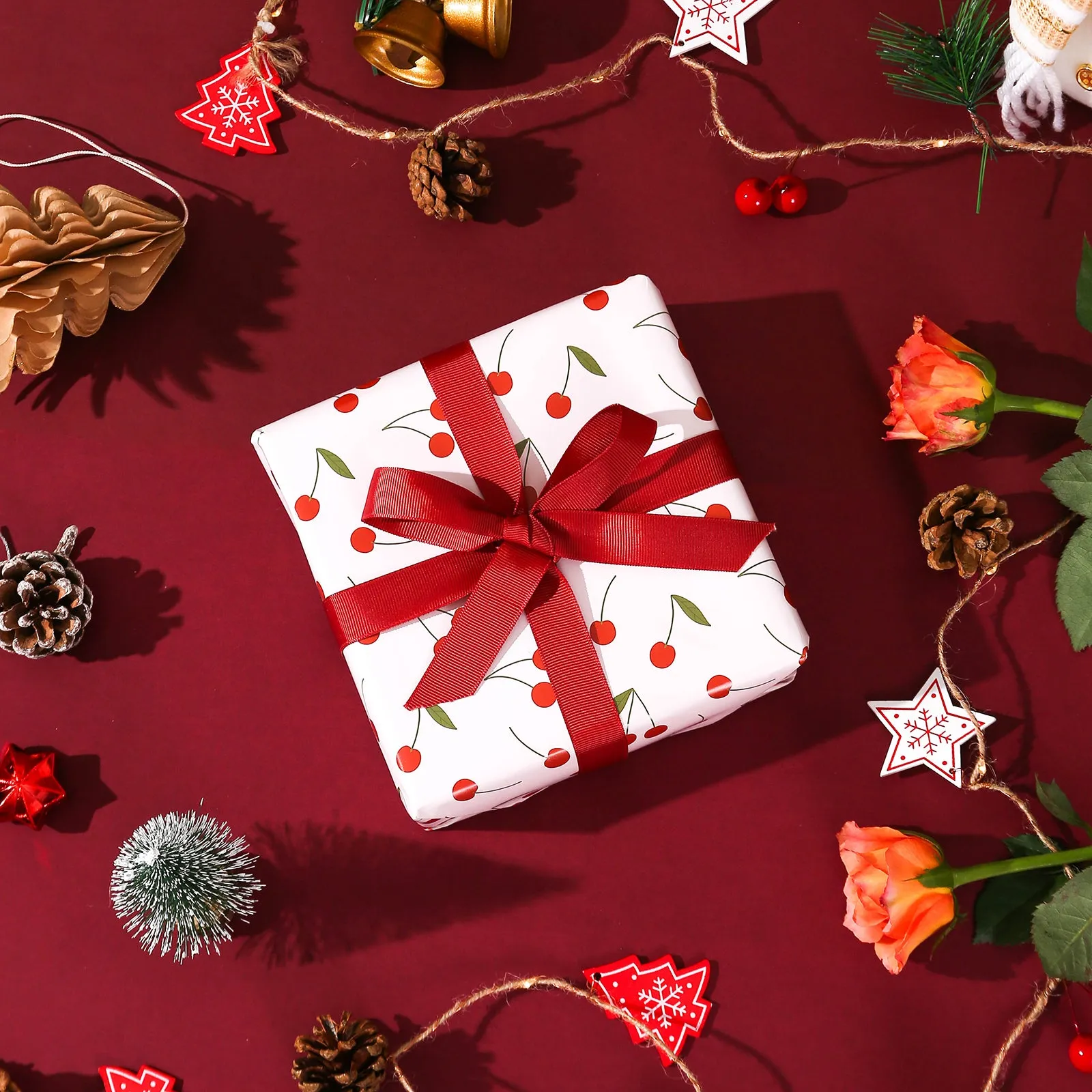 Cherry Gift Wrapping sold by Selenichast product image thumbnail 3