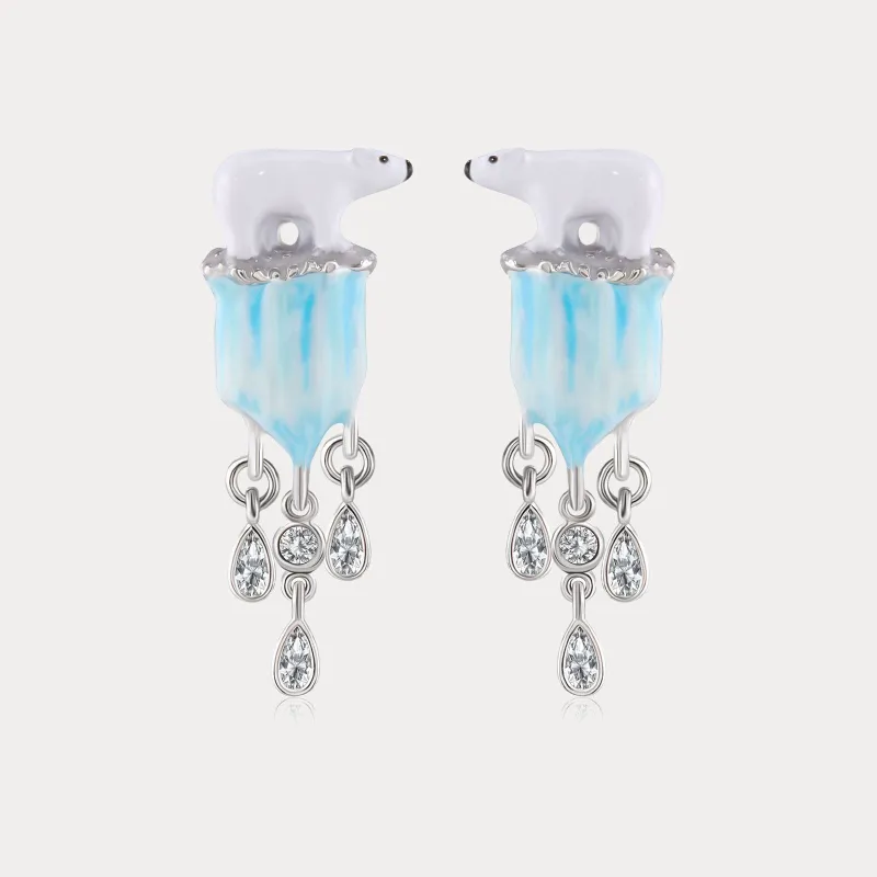 Glacier Polar Bear Earrings sold by Selenichast