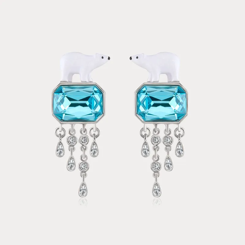 Polar Bear Tassel Earrings sold by Selenichast