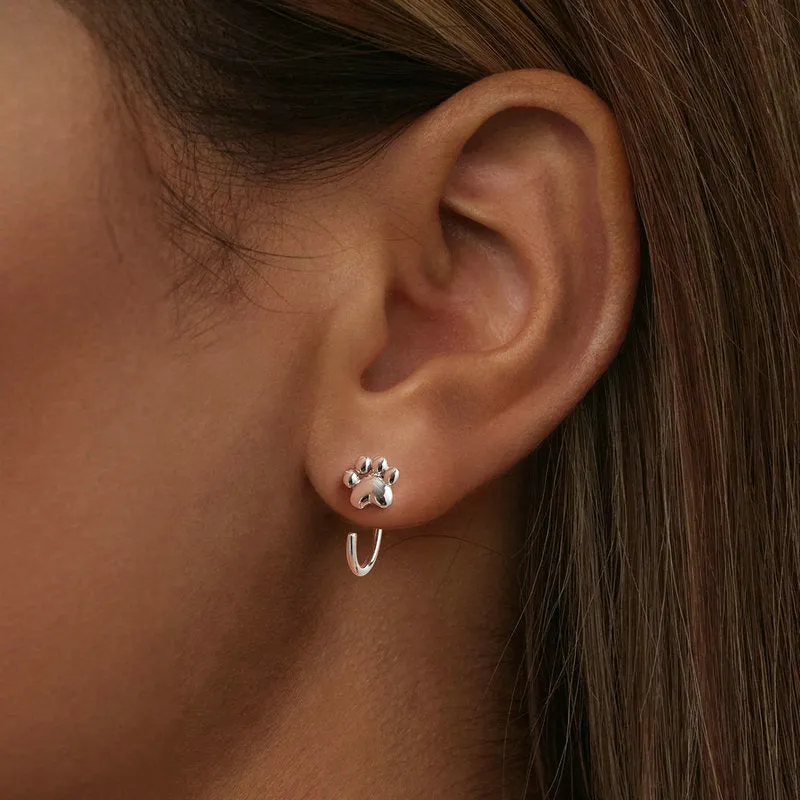 Silver Cat Paw Earrings sold by Selenichast product image thumbnail 2
