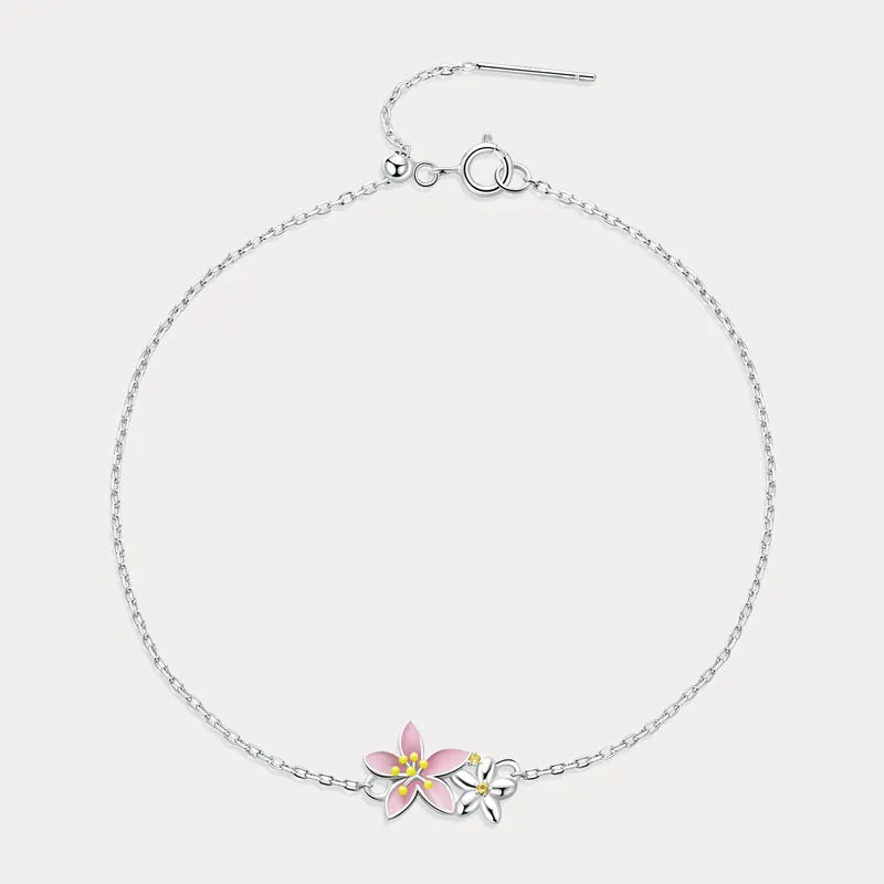 Silver Sakura Bracelet sold by Selenichast product image thumbnail 4