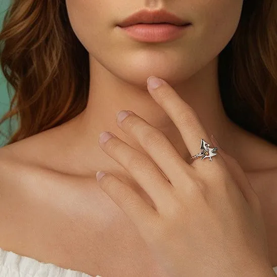 Silver Christmas Tree Star Ring sold by Selenichast product image thumbnail 2